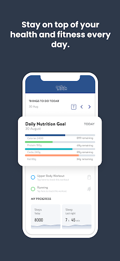 Overtime Nutrition and Fitness Screen 2
