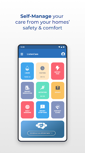 Android application ListenCare Applause screenshort