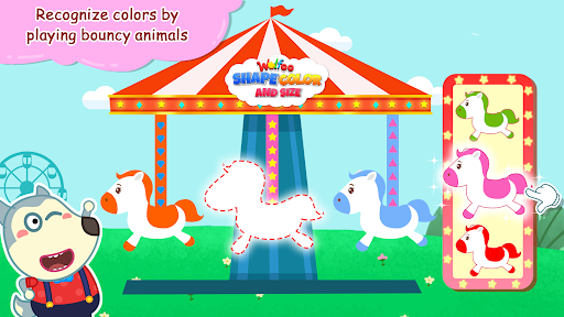 Wolfoo Shape Color and Size