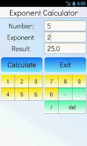 Exponent Calculator Unknown