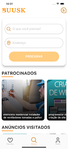 Android application Buusk: Encontrando de tudo! screenshort