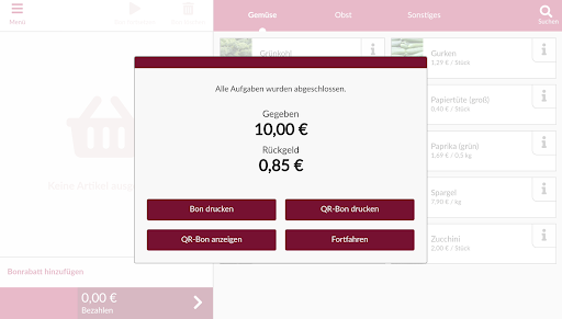 SelectLine CloudKasse Screen 3