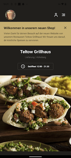 Android application Teltow Grillhaus screenshort