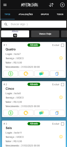 mycontrol Screen 2