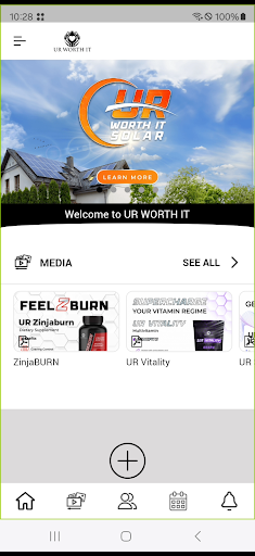 Android application Ur Worth It Connect screenshort