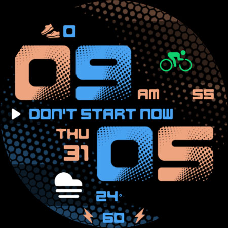 Rugged Sporty Watch Face 032 screenshot 7