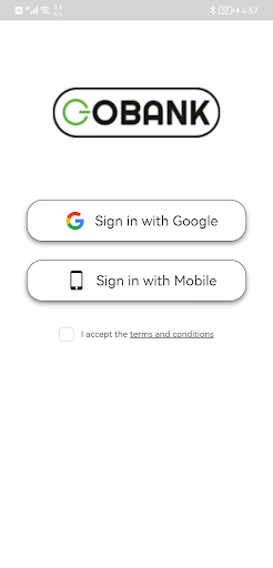 Android application Gobank Power screenshort
