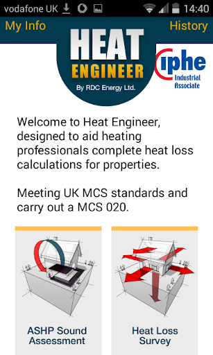 Android application Heat Engineer screenshort