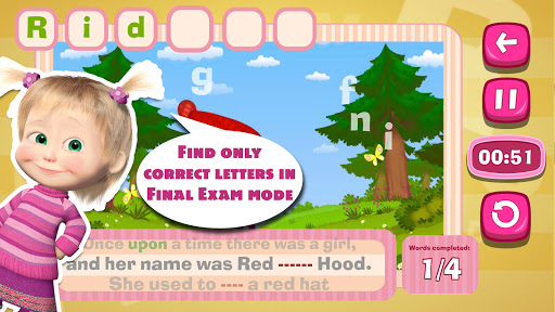 Masha and the Bear: Word Game androidhappy screenshots 2