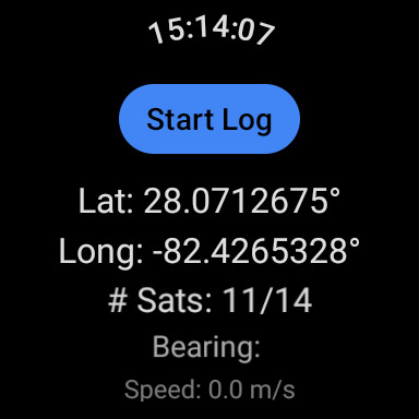 GnssLogger App Screenshot