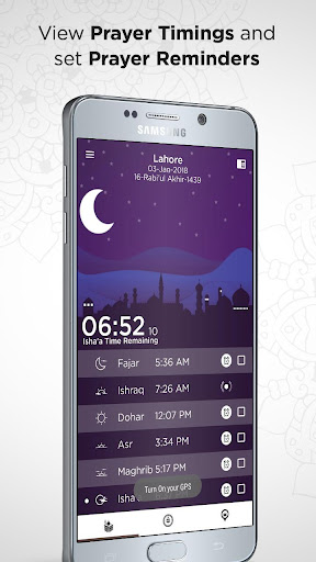 Android application Prayer Times, اوقات الصلاة, At screenshort