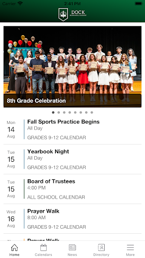 Android application Dock Mennonite Academy screenshort