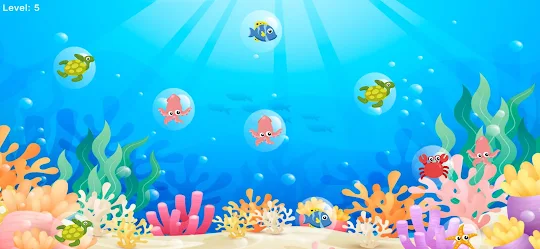 Bubble Sea Fish Kids Game