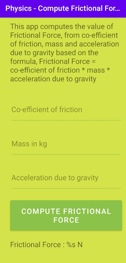 Physics- Compute Frictional F. Screen 2
