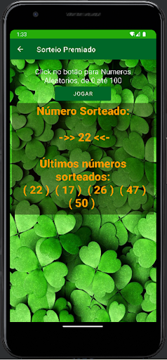 Sorteio Premiado Screen 2