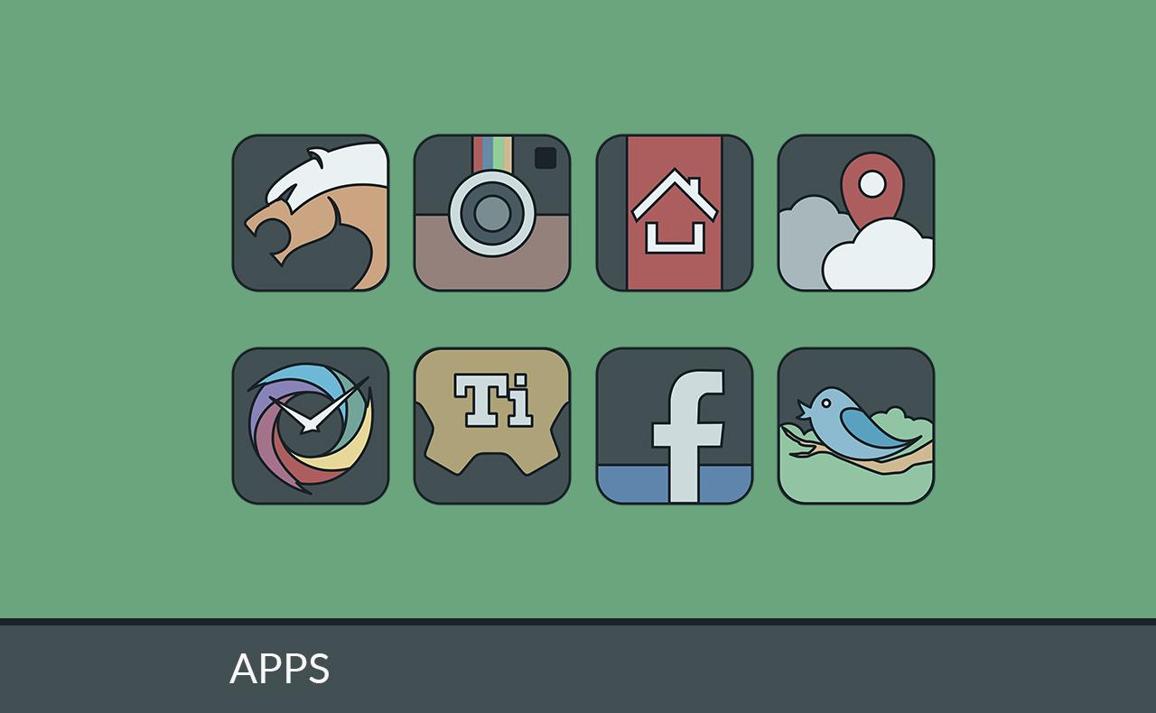 Android application IMMATERIALIS ICON PACK (SALE) screenshort