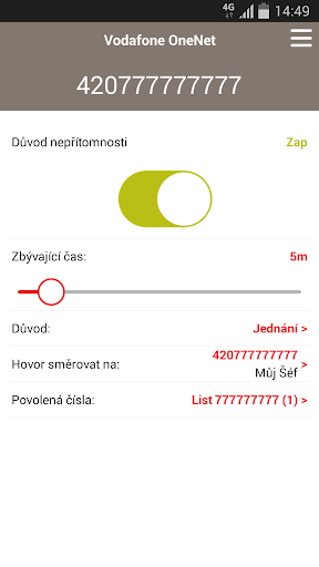 Android application Vodafone OneNet CZ screenshort