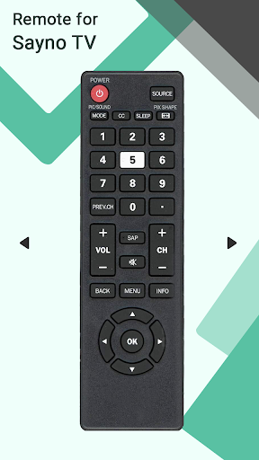 Remote for Sanyo TV Screen 2