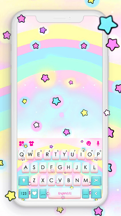 Cute Rainbow Stars Keyboard Ba - 8.7.5_1008 - (Android)