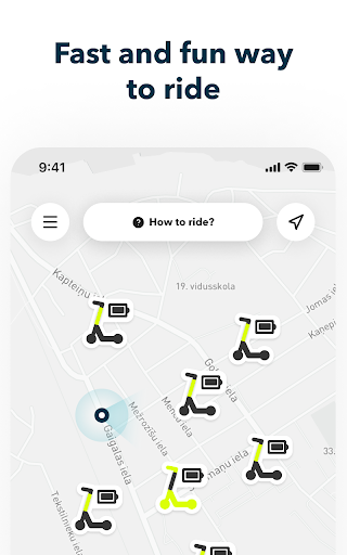 Android application NEON SCOOTERS screenshort