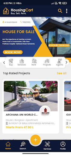Android application Housing Cart screenshort