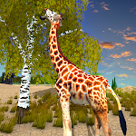 Cover Image of Download Giraffe Family Life Jungle Sim  APK