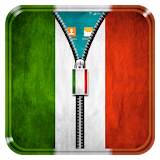 Italy Flag Zipper Lock Screen icon