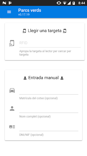 Android application Parcs verds screenshort