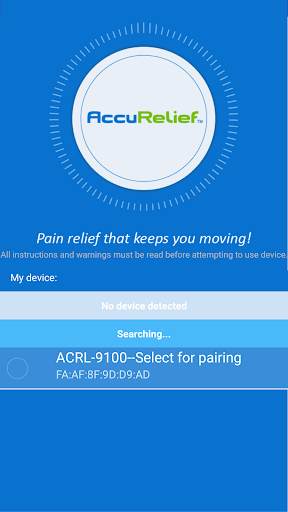Android application AccuRelief Wireless 3-in-1 screenshort