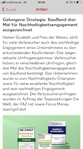 Kaufland Connect Screen 2