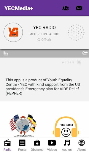 Android application YEC Media+ screenshort