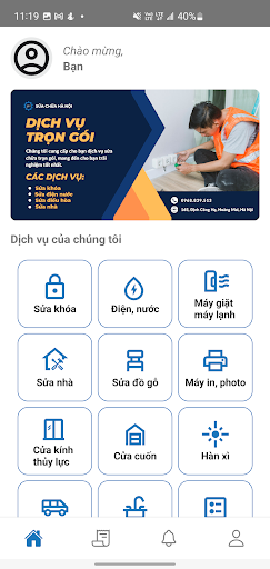Android application Sửa Chữa Hà Nội screenshort