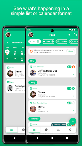 Android application Friendcasts screenshort