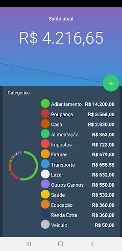 Android application My Money - Controle Financeiro screenshort