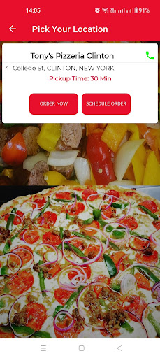 Tonys pizzeria Clinton Screen 3