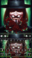 screenshot of Anonymous Man Smile Keyboard Theme