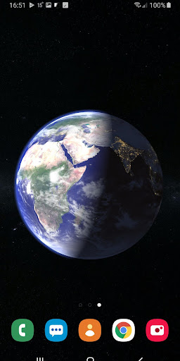 Android application Earth Planet 3D Live Wallpaper screenshort
