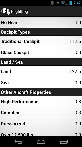 FlightLog - Pilots Logbook Screen 2