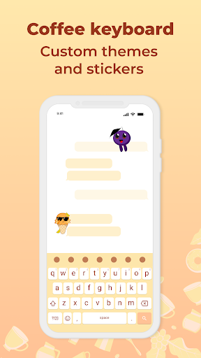 Android application Coffee Keyboard screenshort