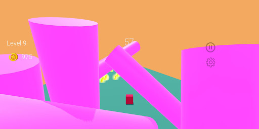 Android application Cube 3D Race screenshort