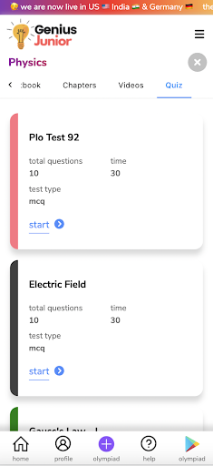 Grade 10 CBSE, NCERT, Olympiad Screen 2