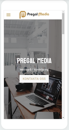 Android application Pregal Media Webbyrå screenshort
