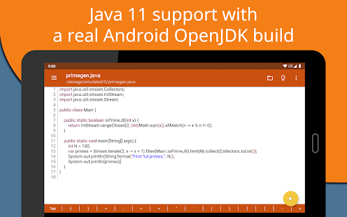 Jvdroid Pro - IDE for Java Tangkapan layar
