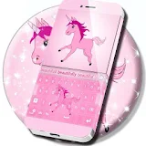 Cute Unicorn Keyboard Theme icon