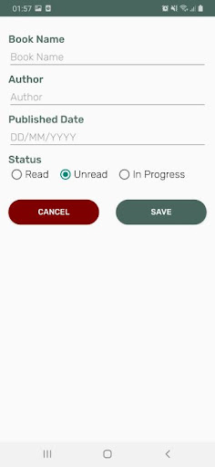 My Reading List Screen 2