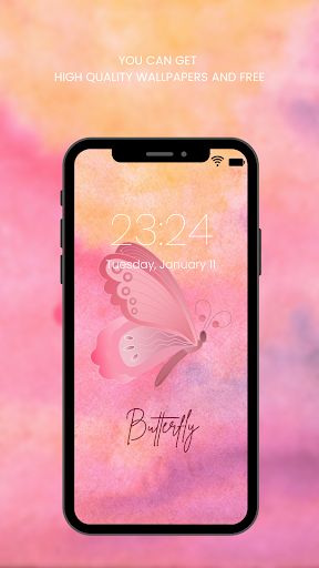 Screenshot of Pink Aesthetic Wallpaper HD