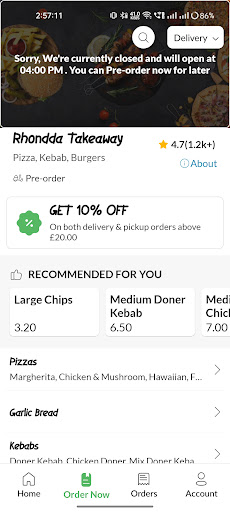 Rhondda Takeaway Screen 3