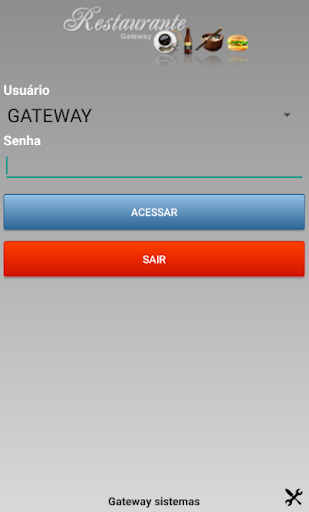 Android application Restaurante Gateway screenshort