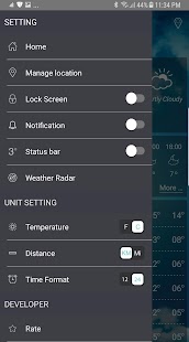 Weather app Capture d'écran