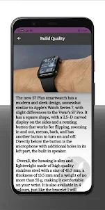 S7 Plus Smart Watch Guide